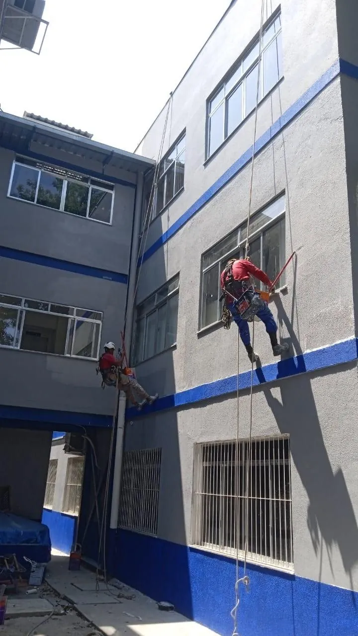 Documentary photograph of JFS building maintenance activities